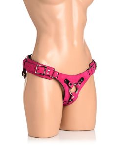 Korset Deluxe Leren Strap On - Roze