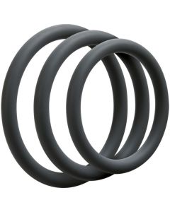 Doc Johnson - OptiMALE 3 C-Ring Set Dun - Grijs