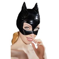 Lak masker met kattenoortjes