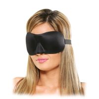 Satijnen love mask deluxe - zwart