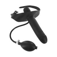 Opblaasbare gag met dildo
