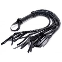 Lange gevlochten flogger