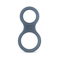 Siliconen Cockring En Ballstretcher - Grijs