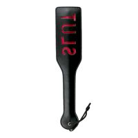 Zwarte leren paddle - slut