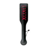 Zwarte leren paddle xoxo