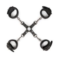 Hogtie with hand and anklecuffs