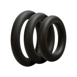 Driedelige cockring set - Dik - Zwart